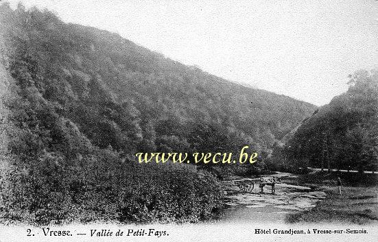 ancienne carte postale de Vresse-sur-Semois Vallée du Petit-Fays
