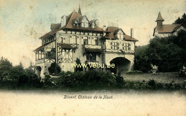 ancienne carte postale de Dinant Château de la haut