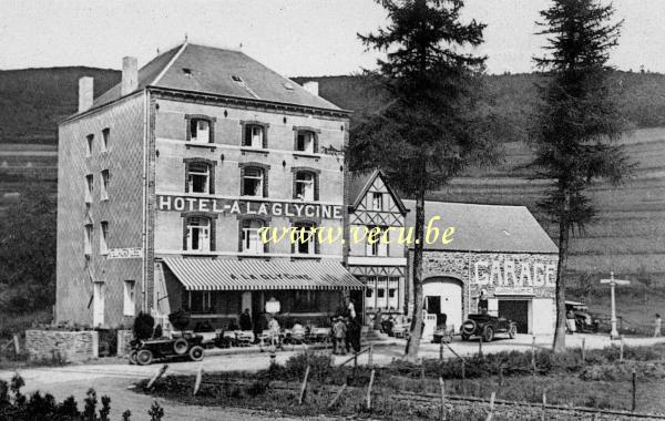 ancienne carte postale de Vresse-sur-Semois Hôtel A la Glycine