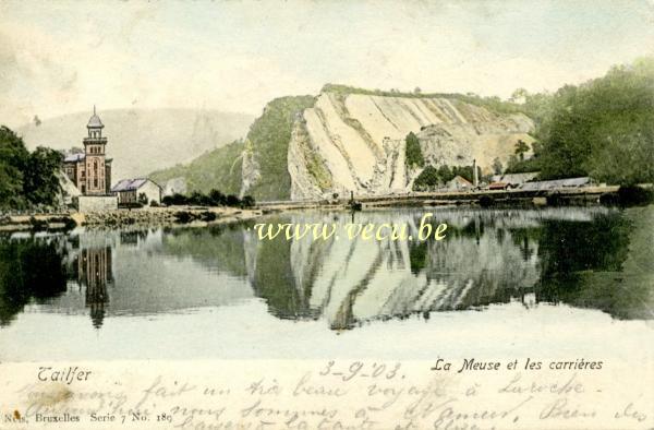 Cpa de Tailfer La Meuse et les carrières