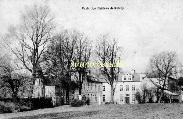 ancienne carte postale de Vezin Le château de Melroy