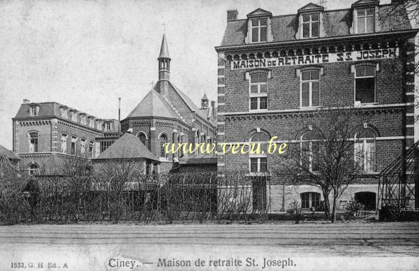 ancienne carte postale de Ciney Maison de retraite Saint Joseph
