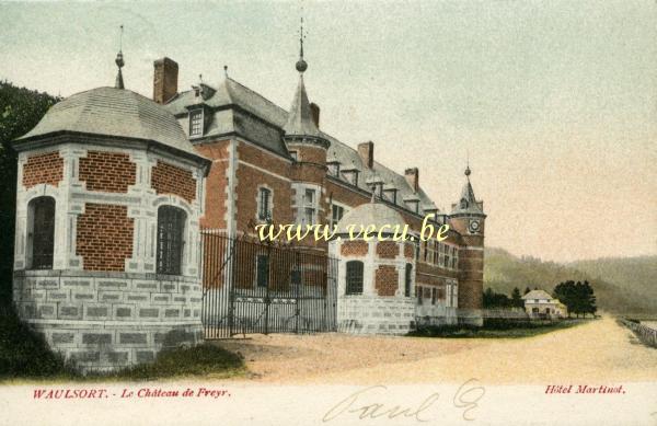 ancienne carte postale de Waulsort Le Château de Freyr