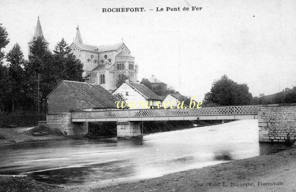 ancienne carte postale de Rochefort Le pont de fer