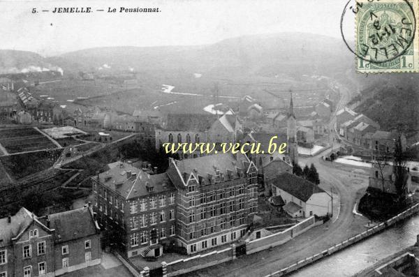 ancienne carte postale de Jemelle Le pensionnat