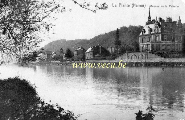 ancienne carte postale de Namur Avenue de la Pairelle