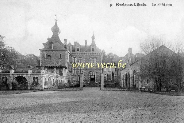 ancienne carte postale de Ohey Evelette-Libois - Le château