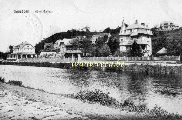 ancienne carte postale de Waulsort Hôtel Balleux