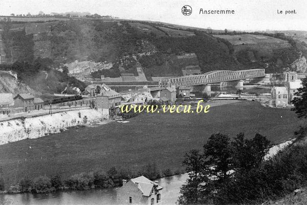 ancienne carte postale de Anseremme Le pont