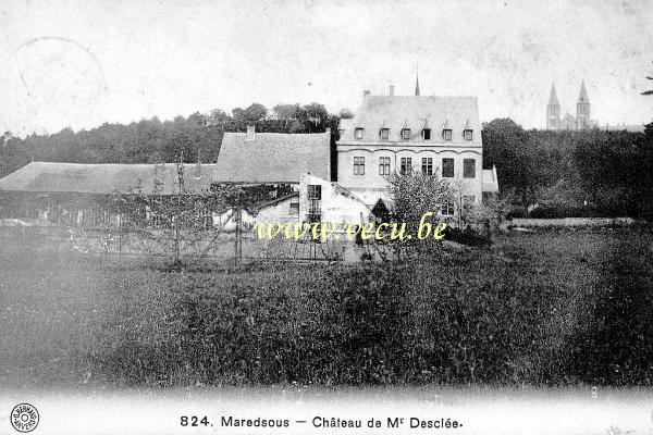 ancienne carte postale de Maredsous Château de Mr Desclée