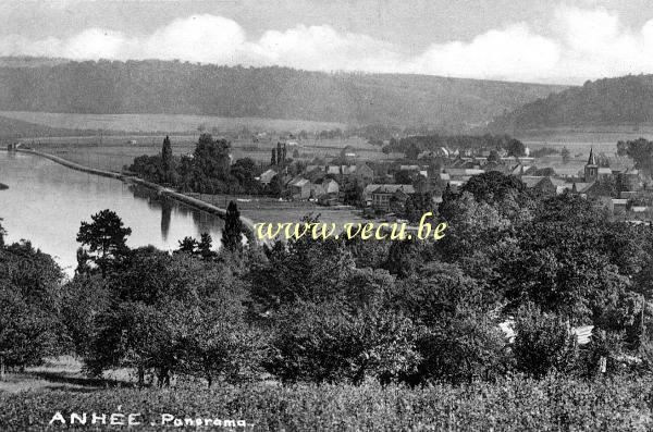 ancienne carte postale de Anhée Panorama