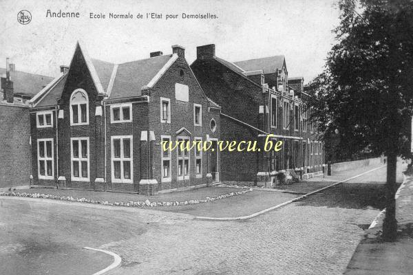 ancienne carte postale de Andenne Ecole Normale de l'Etat pour Demoiselles