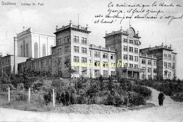 ancienne carte postale de Godinne Collège St Paul