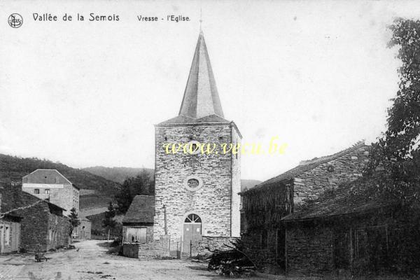 ancienne carte postale de Vresse-sur-Semois L'Eglise