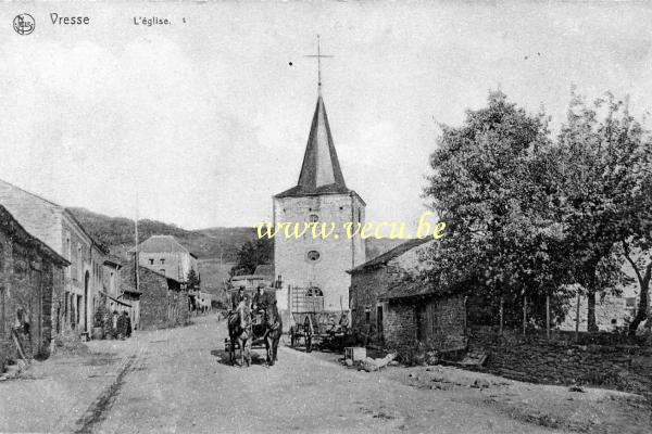 ancienne carte postale de Vresse-sur-Semois L'Eglise