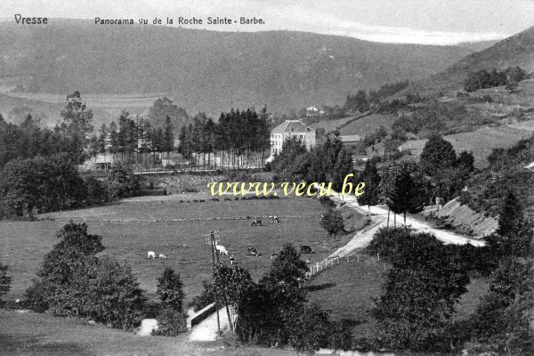 ancienne carte postale de Vresse-sur-Semois Panorama vu de la Roche Sainte-Barbe