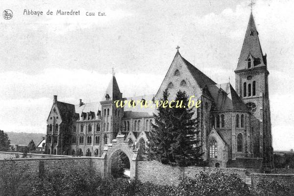 ancienne carte postale de Maredret Abbaye de Maredret - Côté est