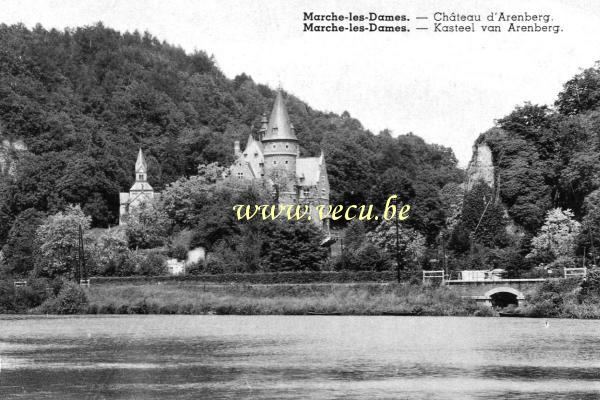 ancienne carte postale de Marche-les-Dames Château d'Arenberg