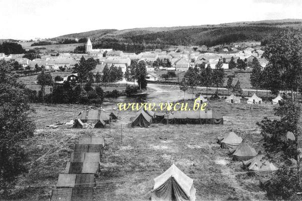 ancienne carte postale de Han-sur-Lesse Panorama et terrain de camping YMCA