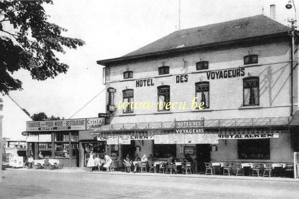 postkaart van Han-sur-Lesse Hôtel des Voyageurs (Deneumostier & fils)