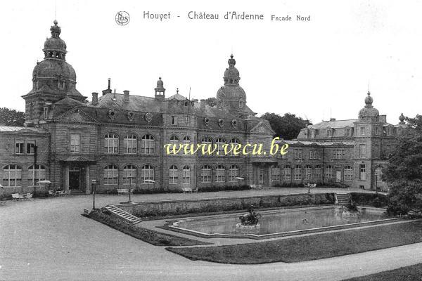 ancienne carte postale de Houyet Château d'Ardenne - Façade Nord