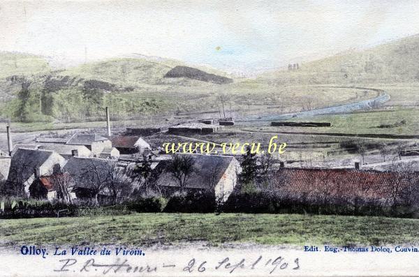 postkaart van Olloy-sur-Viroin La vallée du Viroin