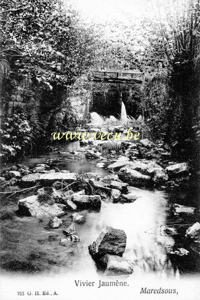 ancienne carte postale de Maredsous Vivier Jaumène
