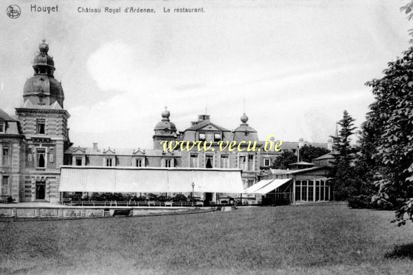 ancienne carte postale de Houyet Château Royal d'Ardenne - Le restaurant