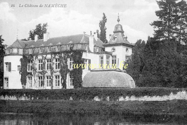 ancienne carte postale de Namêche Le Château de Namêche