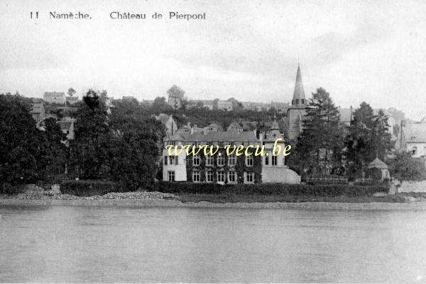 ancienne carte postale de Namêche Château de Pierpont