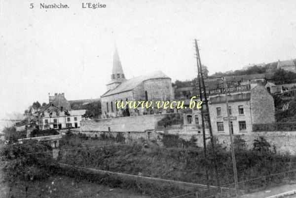 ancienne carte postale de Namêche L'Eglise