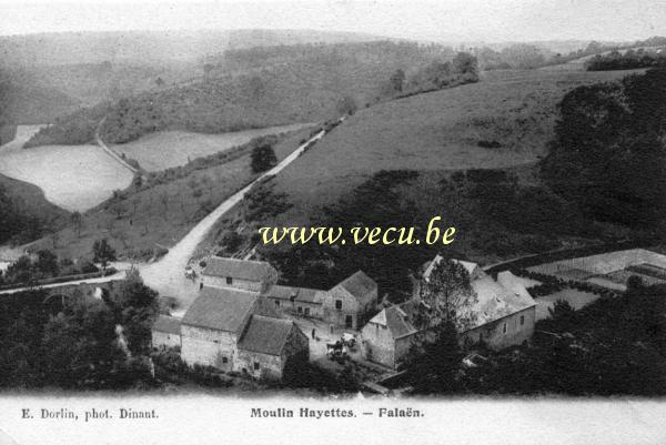 ancienne carte postale de Falaën Moulin Hayettes