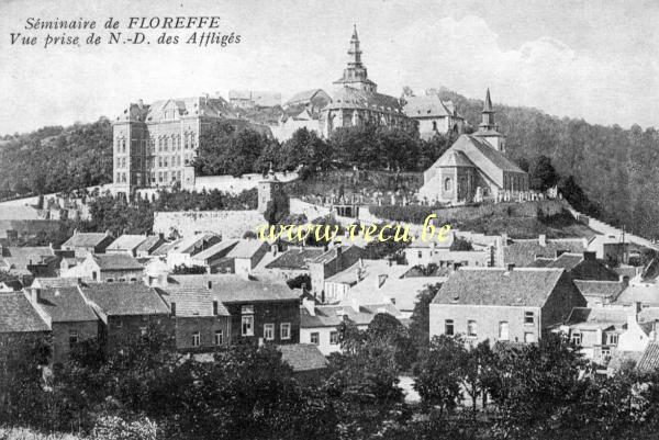 ancienne carte postale de Floreffe Séminaire de Floreffe - Vue prise de N.-D. des Affligés