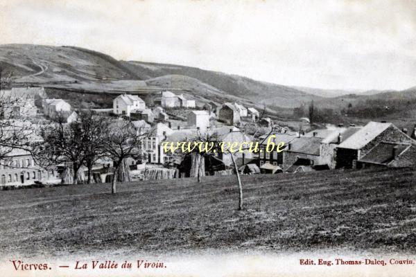 ancienne carte postale de Vierves-sur-Viroin La vallée du Viroin