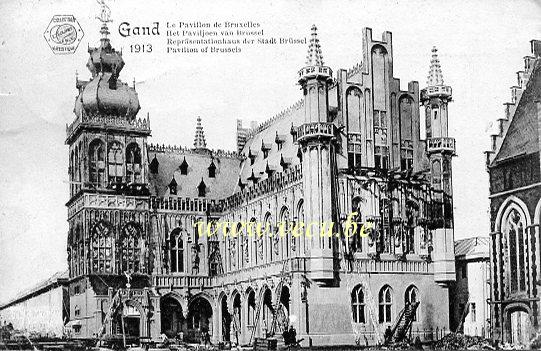 Cpa de Gand Le Pavillon de Bruxelles - Expos. Intern.et Univ. De Gand 1913