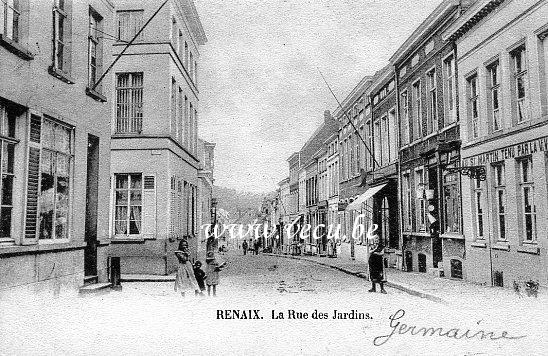 Cpa de Renaix La rue des Jardins