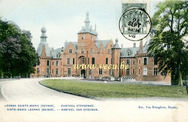 Cpa de Deinze Leerne Sainte Marie - Château d'Oydonkc