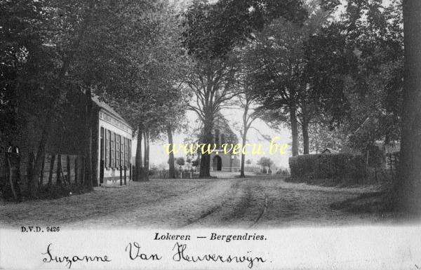 ancienne carte postale de Lokeren Bergendries