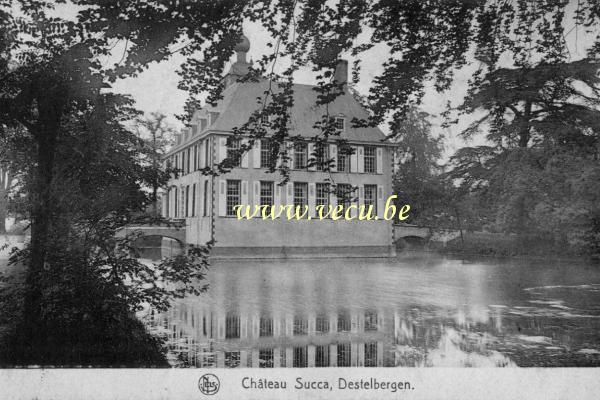 ancienne carte postale de Destelbergen Château Succa