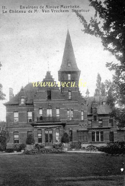 ancienne carte postale de Meerbeke Le Château de Mr Van Vreckem - Sénateur