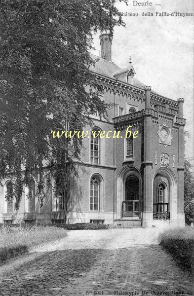 ancienne carte postale de Deurle Château della Faille d'Huysse