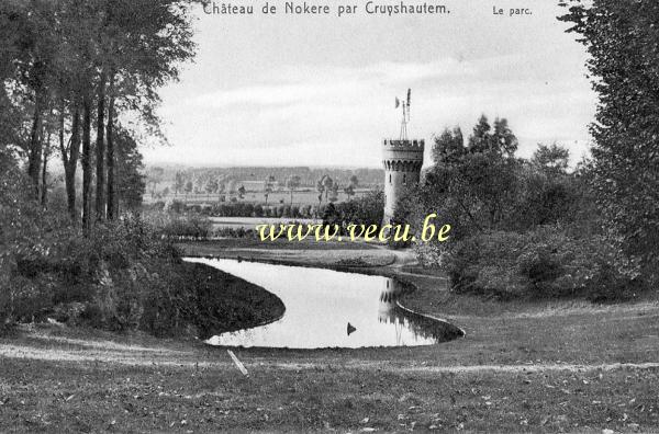 ancienne carte postale de Cruyshautem Château de Nokere par Cruyshoutem