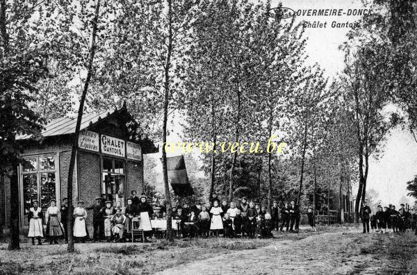 ancienne carte postale de Overmere Overmeire - Donck - Châlet Gantois