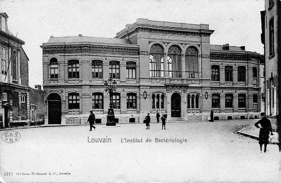 postkaart van Leuven Instituut voor Bacteriologie