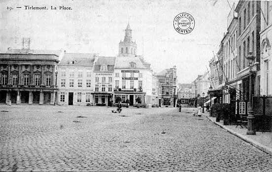 ancienne carte postale de Tirlemont La Place