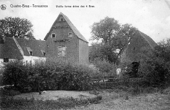 Cpa de Tervueren Quatre-Bras - Vieille ferme drève des 4 Bras