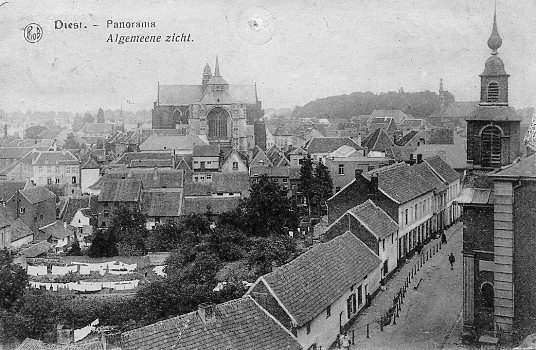 ancienne carte postale de Diest Panorama