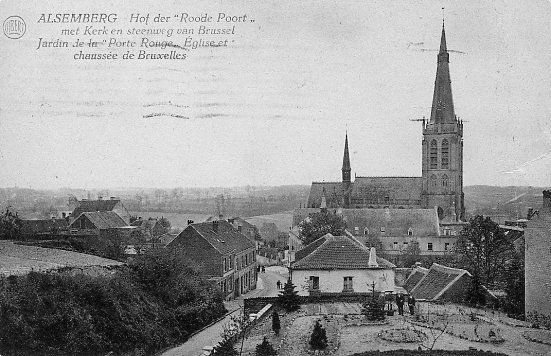 ancienne carte postale de Alsemberg Jardin de la 