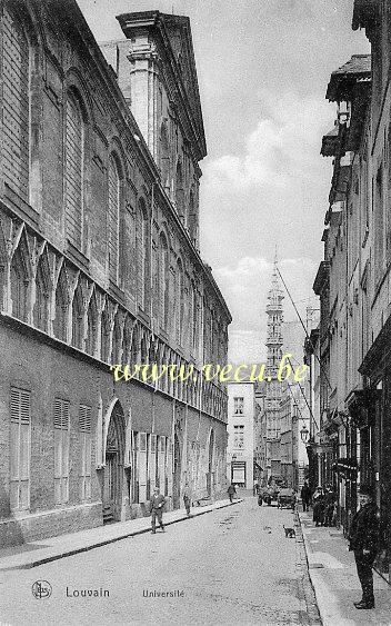 ancienne carte postale de Louvain Université