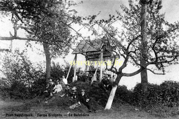 ancienne carte postale de Ruisbroek Zuen - Rusbroeck  Ferme Bretonne - Le Belvédère